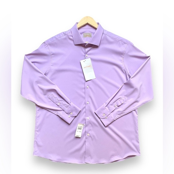 NWT Perry Ellis Slim Fit Non-Iron Tech Dress Shirt - Picture 2 of 6